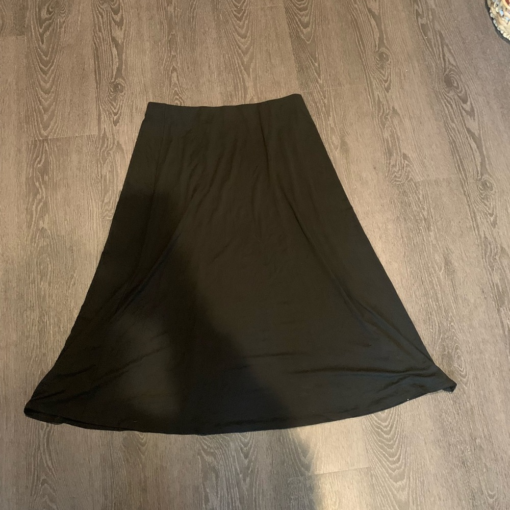 Dolan Black Maxi A-Line Skirt for Work